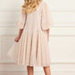 Scallop Sequin Kids Dress