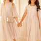 Scallop Sequin Kids Dress