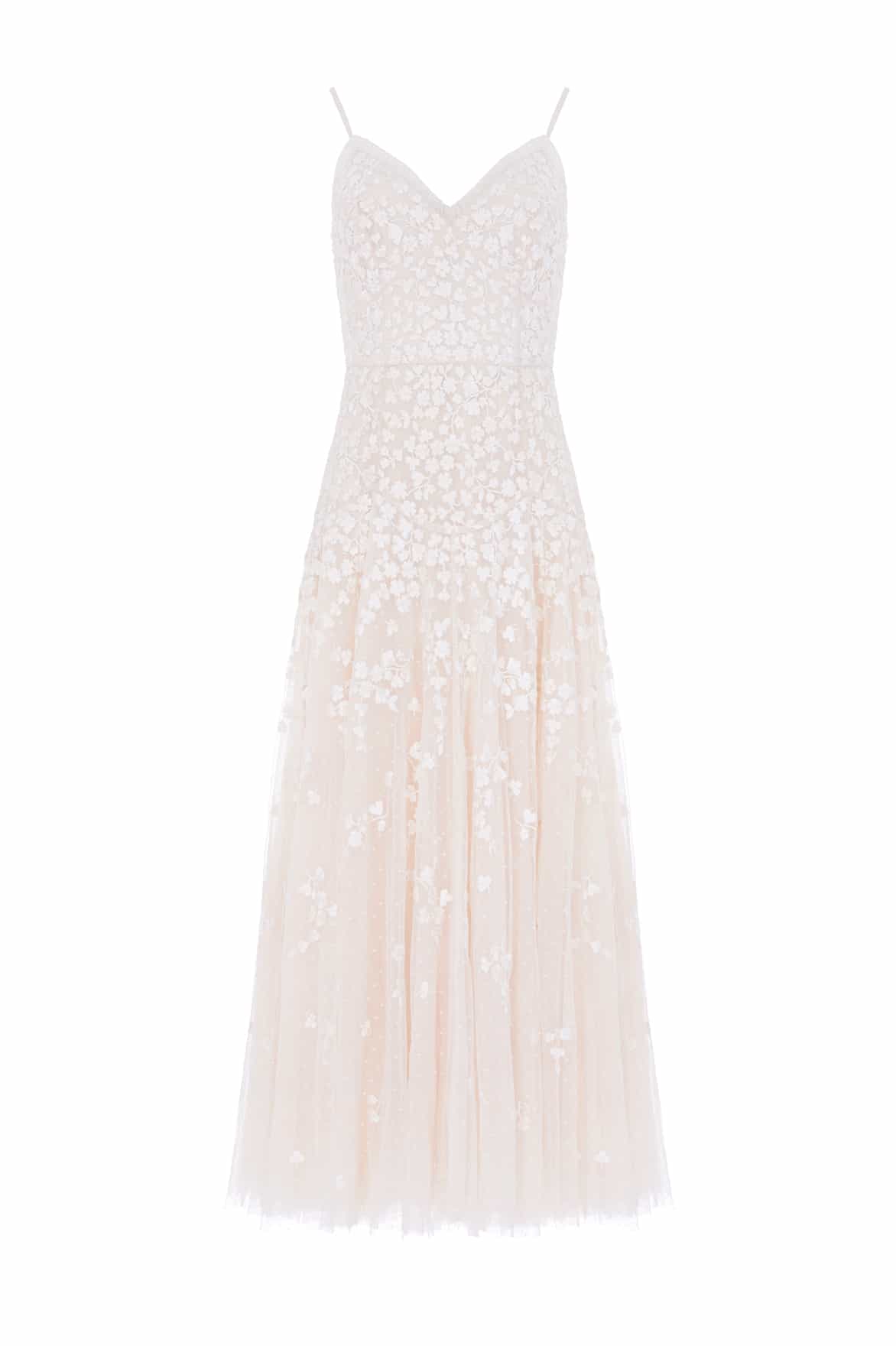 Scatter Blossom Cami Ankle Gown