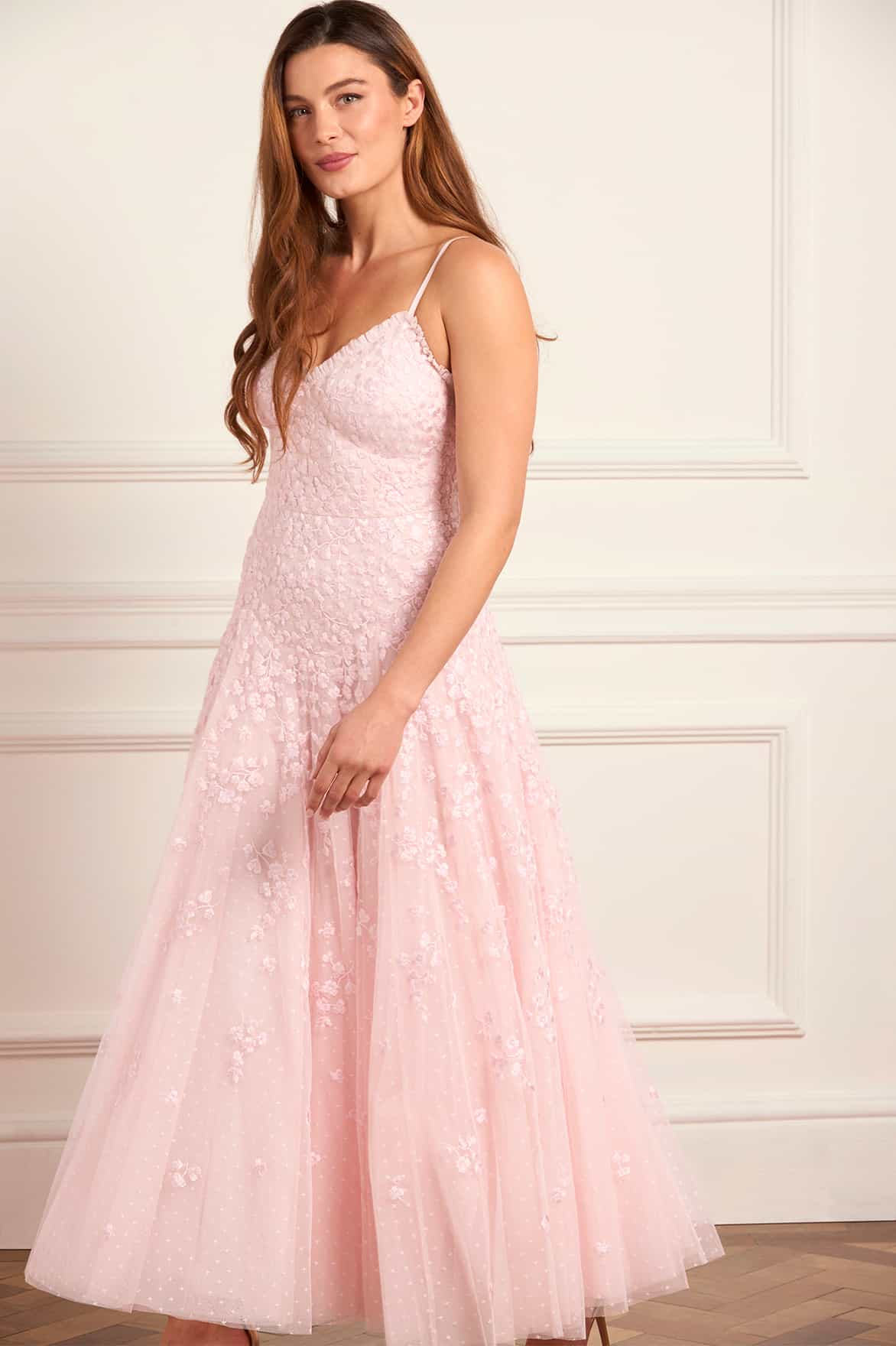 Scatter Blossom Cami Ankle Gown