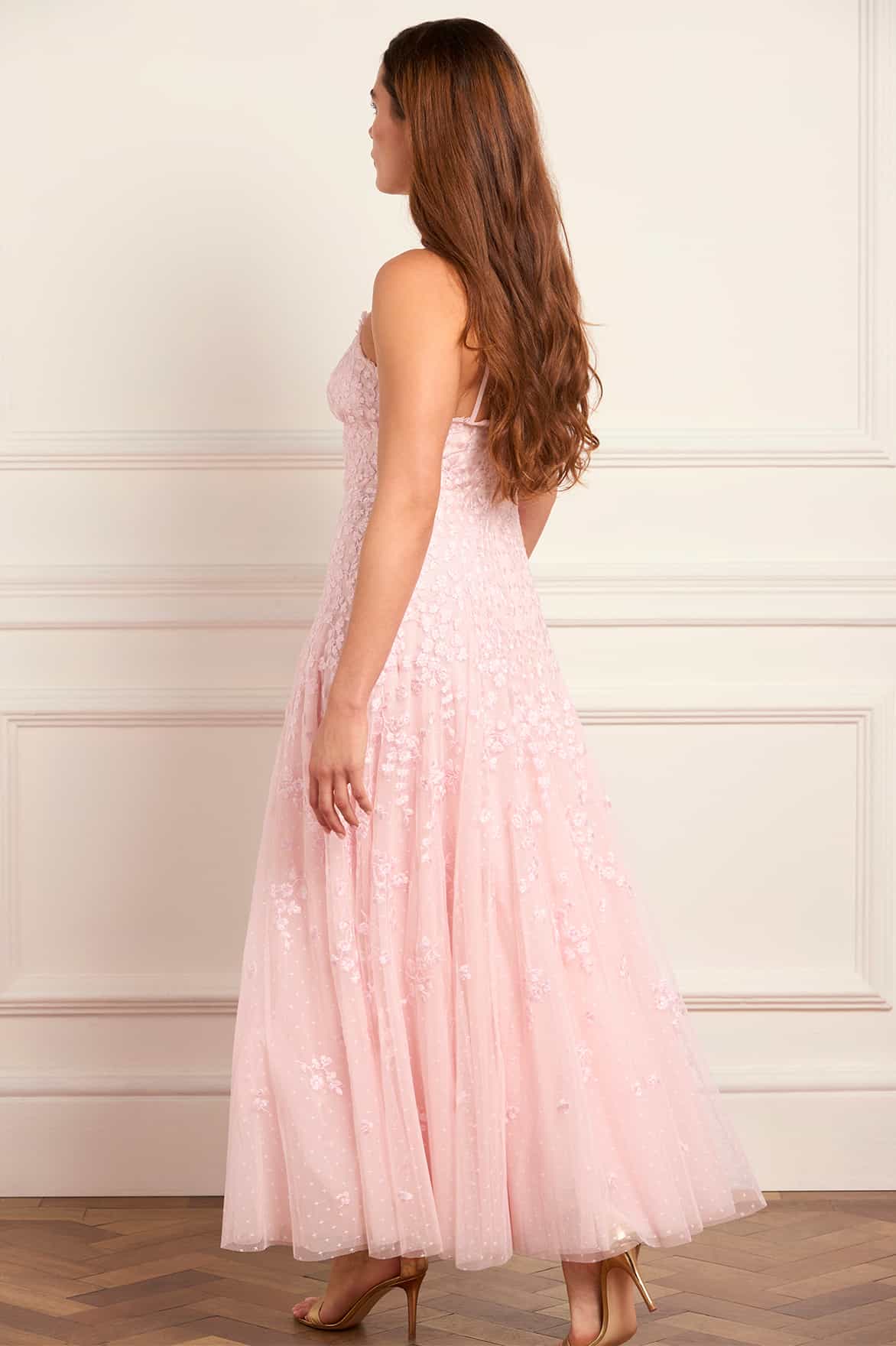 Scatter Blossom Cami Ankle Gown
