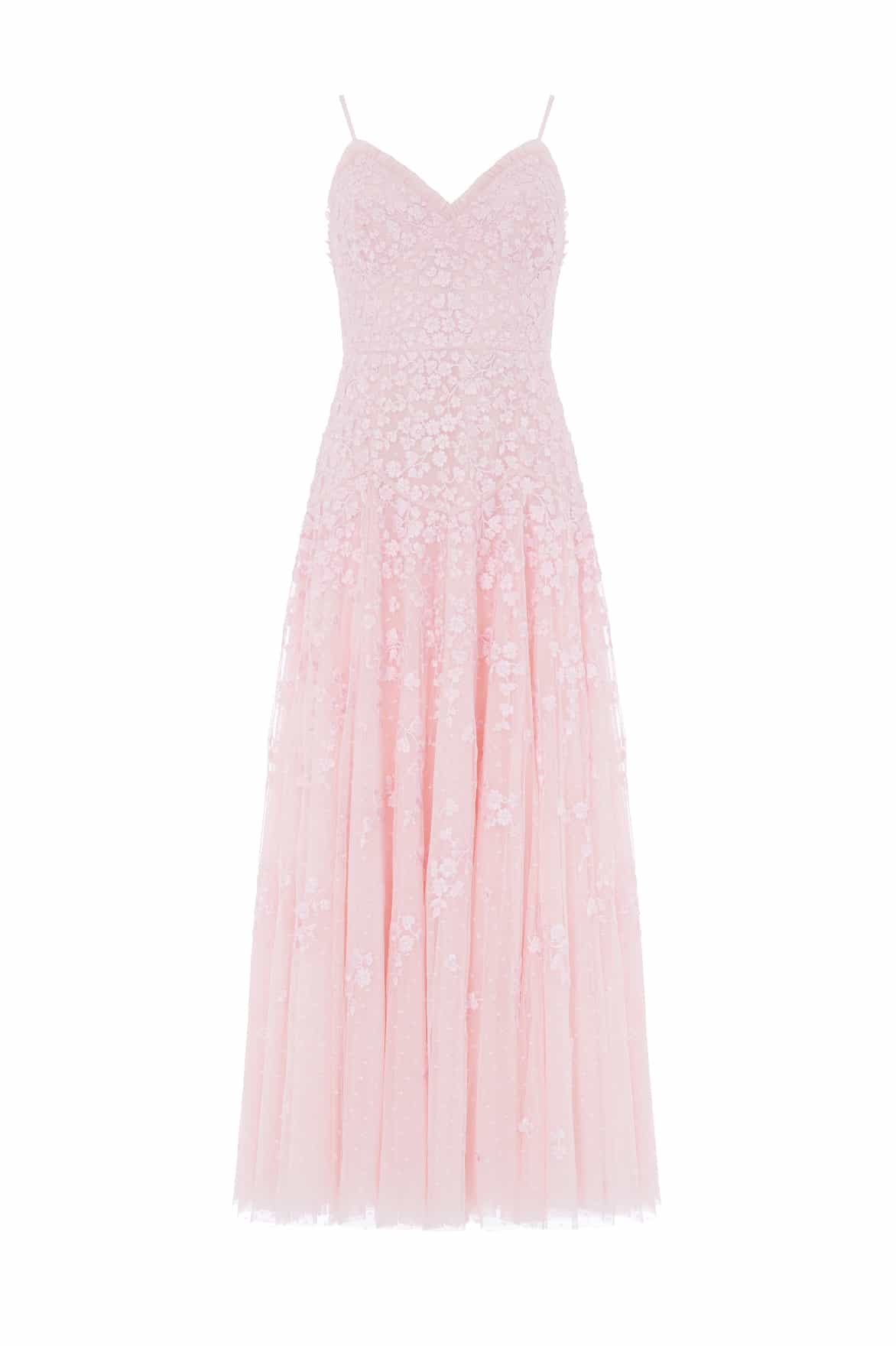Scatter Blossom Cami Ankle Gown