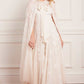 Scatter Blossom Hooded Long Cape