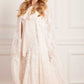 Scatter Blossom Hooded Long Cape