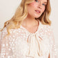 Scatter Blossom Hooded Long Cape
