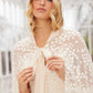 Scatter Blossom Hooded Long Cape
