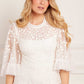 Scatter Blossom Round Neck Ankle Gown