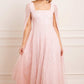 Scatter Dot Cape Sleeve Ankle Gown