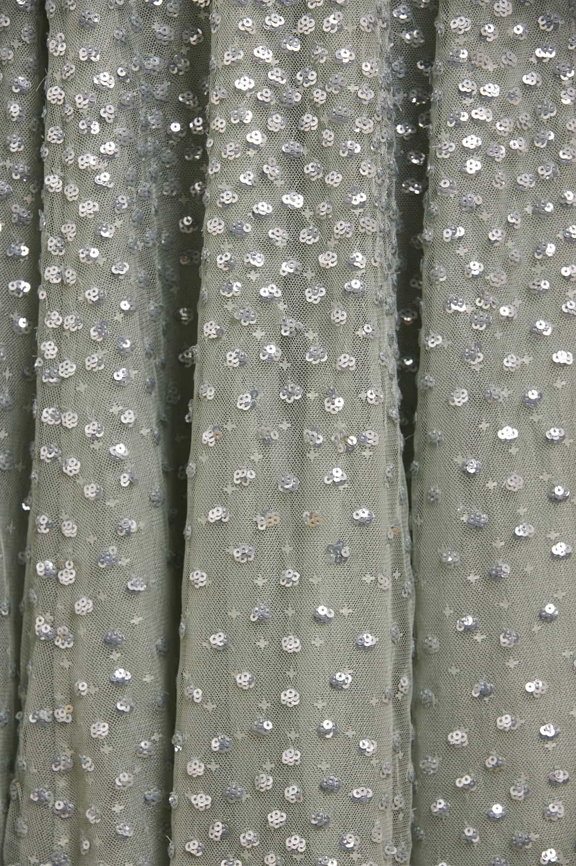 Scatter Dot Cape Sleeve Ankle Gown