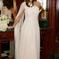 Scatter Dot One-Shoulder Ankle Gown