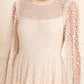 Scatter Dot Round Neck Ankle Gown