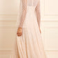 Scatter Dot Round Neck Ankle Gown