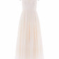 Scatter Dot Ruffle Ankle Gown