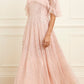 Scatter Dot Short Cape Ankle Gown