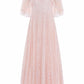 Scatter Dot Short Cape Ankle Gown