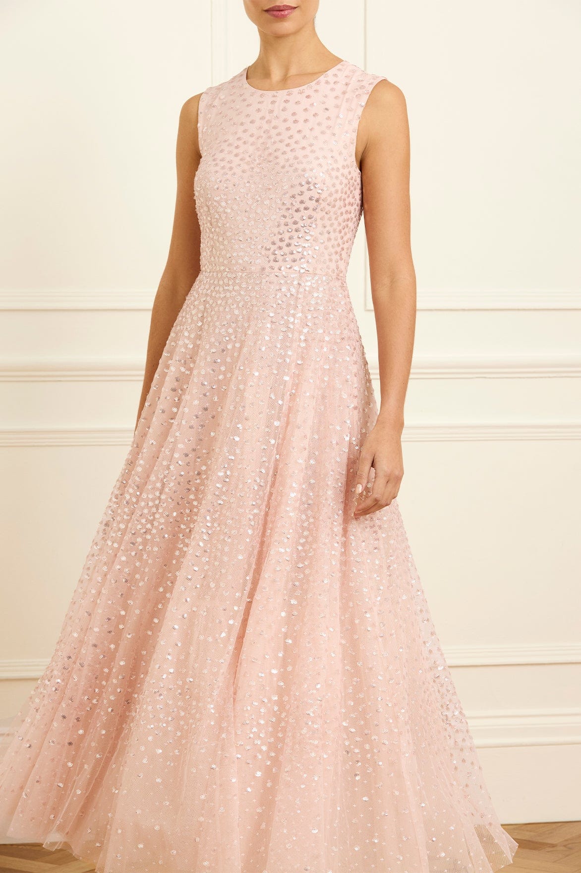 Scatter Dot Short Cape Ankle Gown