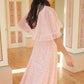 Scatter Dot Short Cape Ankle Gown