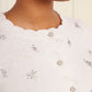 Scattered Floral Embellished Short Cardigan