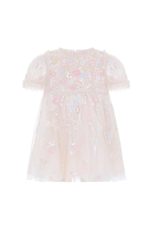 Sequin Bloom Baby Dress