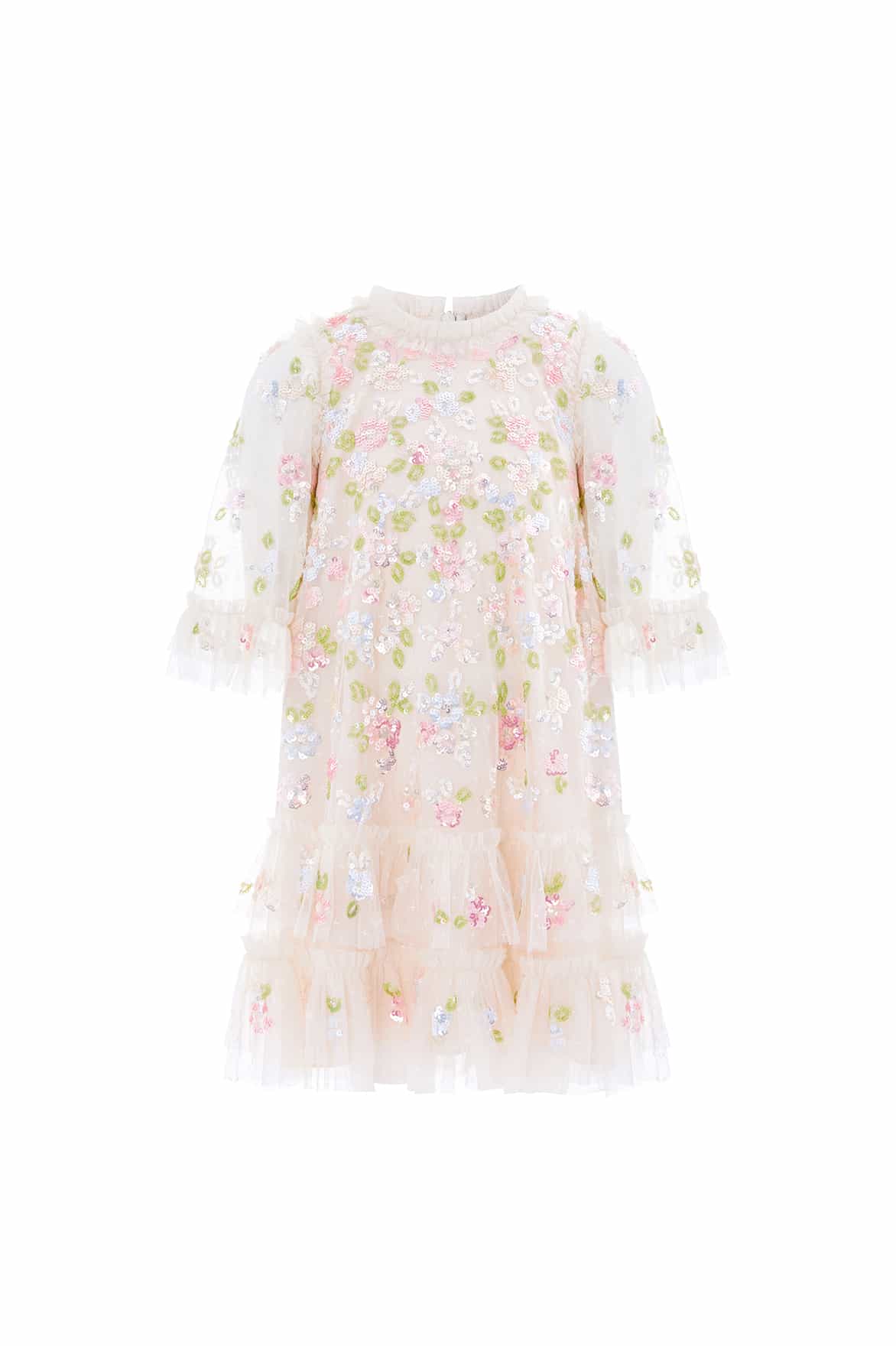 Sequin Bloom Kids Dress