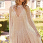 Sequin Cascade Midaxi Open Cape