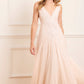 Sequin Cascade Cami Plunge Gown