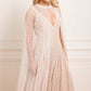 Sequin Cascade Midaxi Open Cape