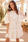 Sequin Dandelion Gloss Mini Dress