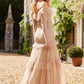 Sequin Glimmer Rouched Off-Shoulder Gown