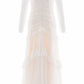 Sequin Glimmer Rouched Off-Shoulder Gown