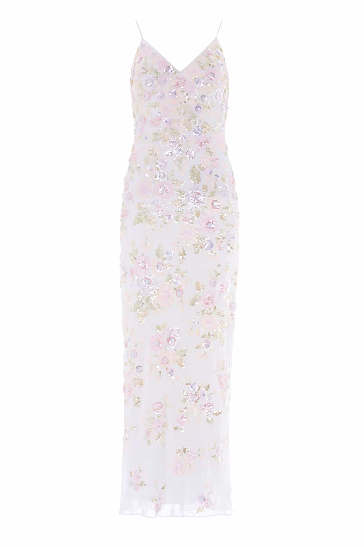 Sequin Paradise Georgette Cami Gown