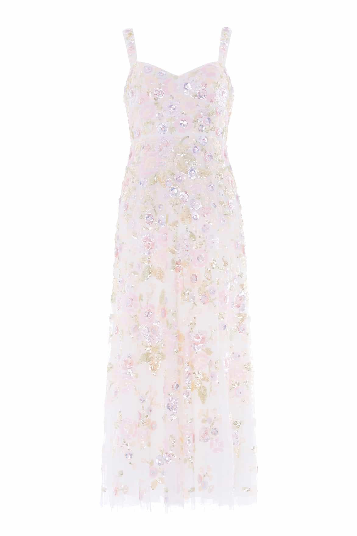 Sequin Paradise Sweetheart Ankle Gown