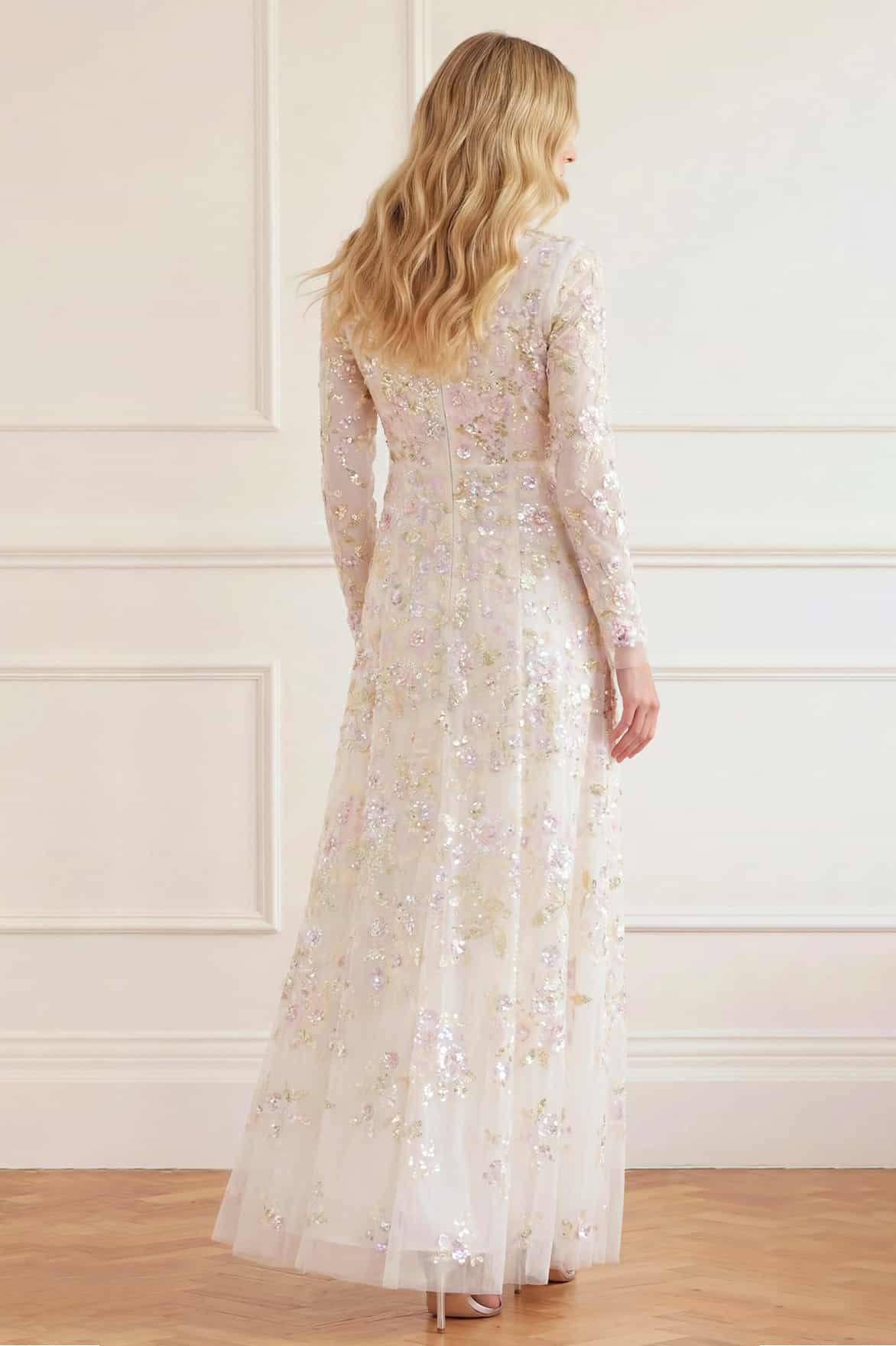 Sequin Paradise V-Neck Gown