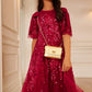 Sequin Ribbon Bow Kids Dress