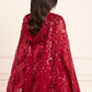 Sequin Ribbon Hooded Cape