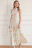 Sienna Rose Cotton Halter Ankle Gown