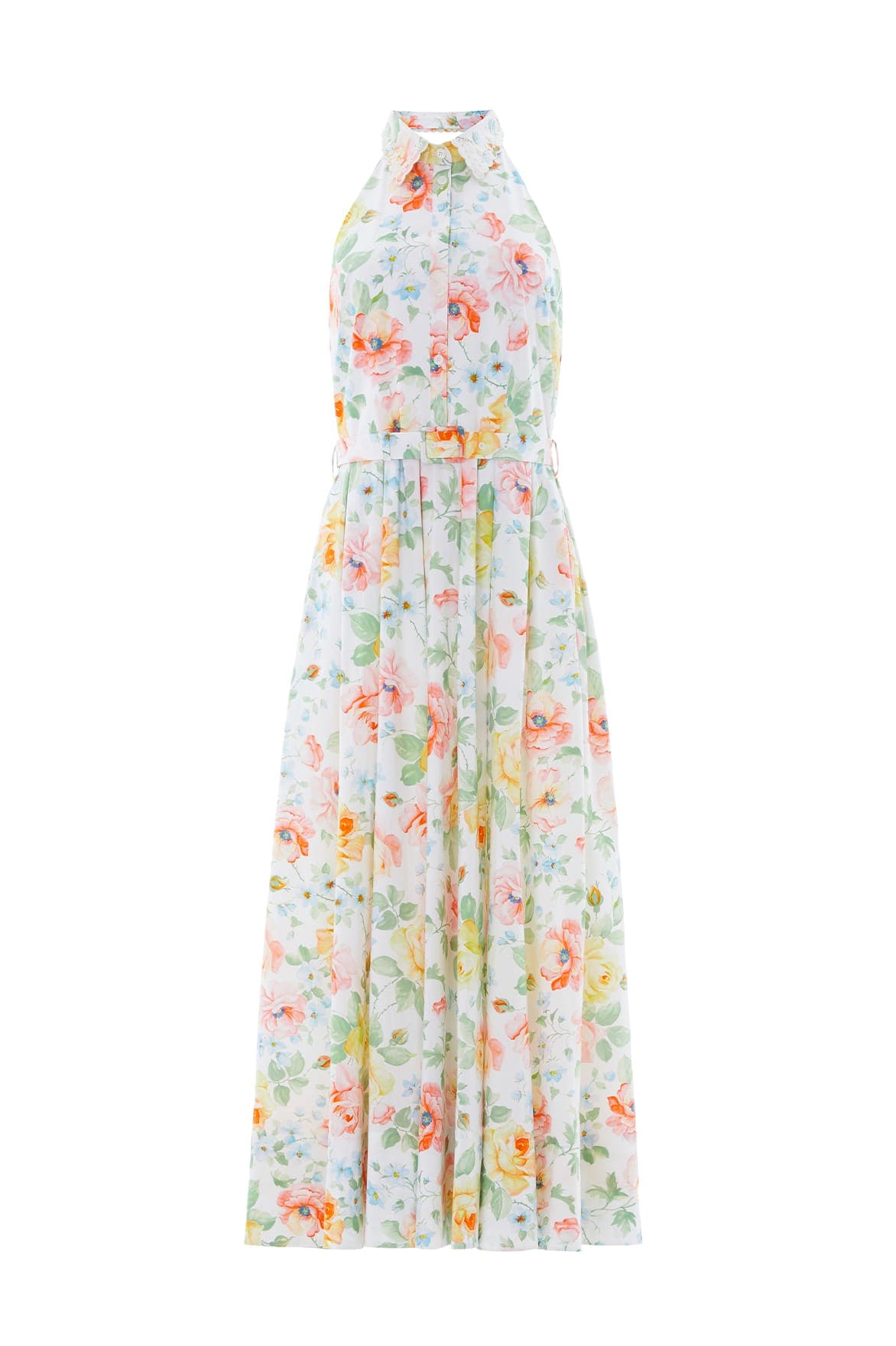 Sienna Rose Cotton Halter Ankle Gown