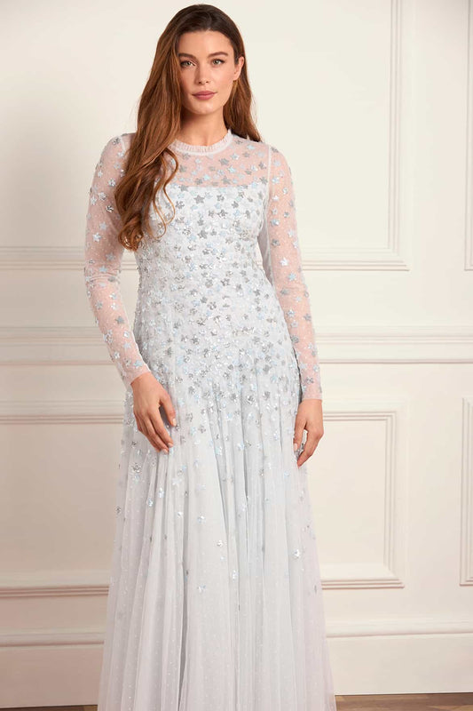 Starry Nights Round Neck Gown