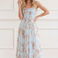 Summer's Rose Chiffon Smocked Cami Ankle Gown