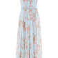 Summer's Rose Chiffon Smocked Cami Ankle Gown