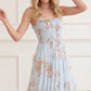 Summer's Rose Chiffon Smocked Cami Ankle Gown