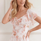 Summer's Rose Georgette Ankle Gown