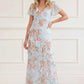 Summer's Rose Georgette V-Neck Gown