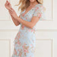 Summer's Rose Georgette V-Neck Gown