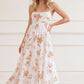 Summer's Rose Linen Blend Cami Ankle Gown