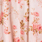 Summer's Rose Linen Blend Short Sleeve Ankle Gown