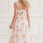 Summer's Rose Shirred Ankle Gown