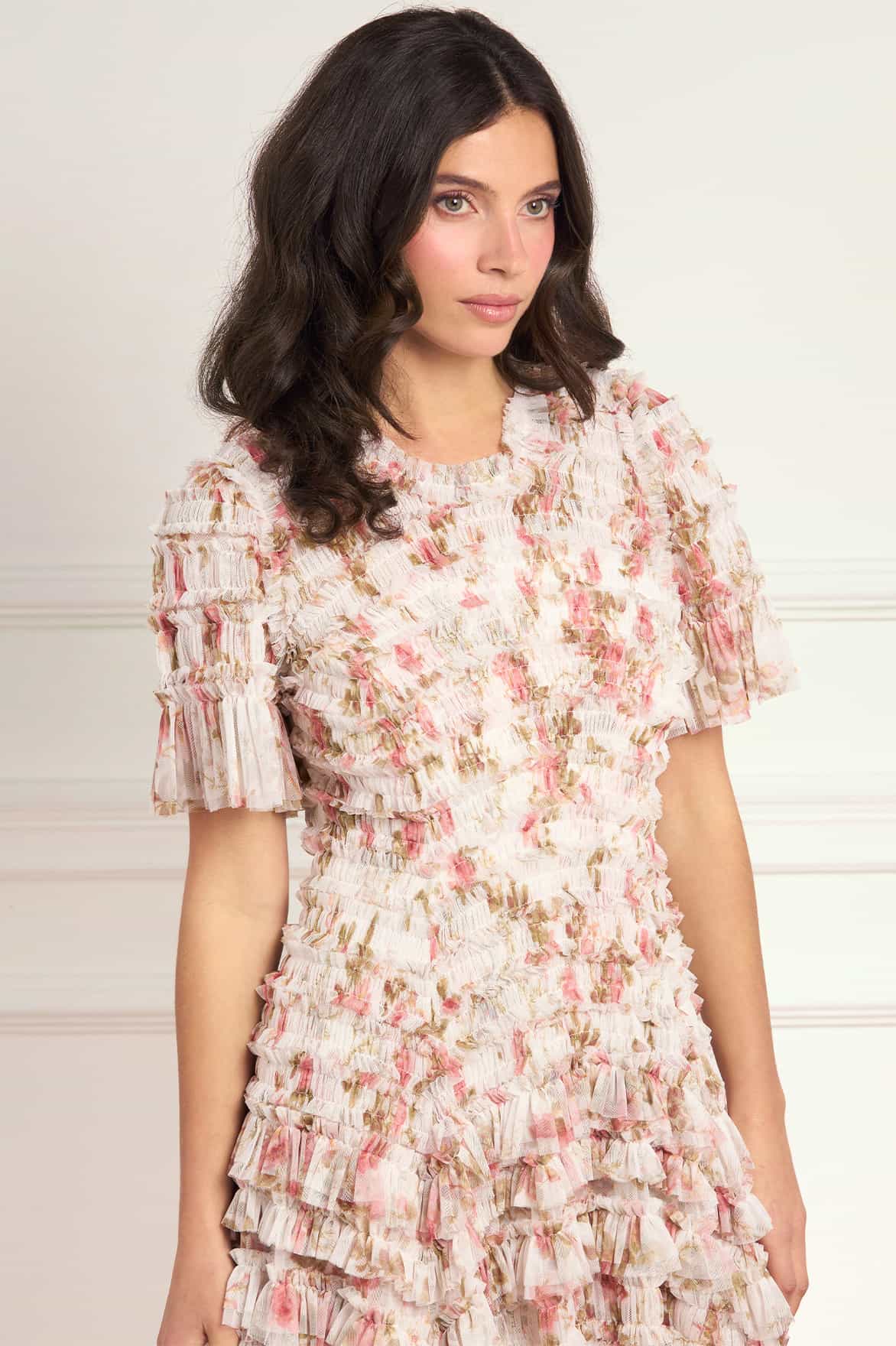 Summer's Rose Valentine Ruffle Gown
