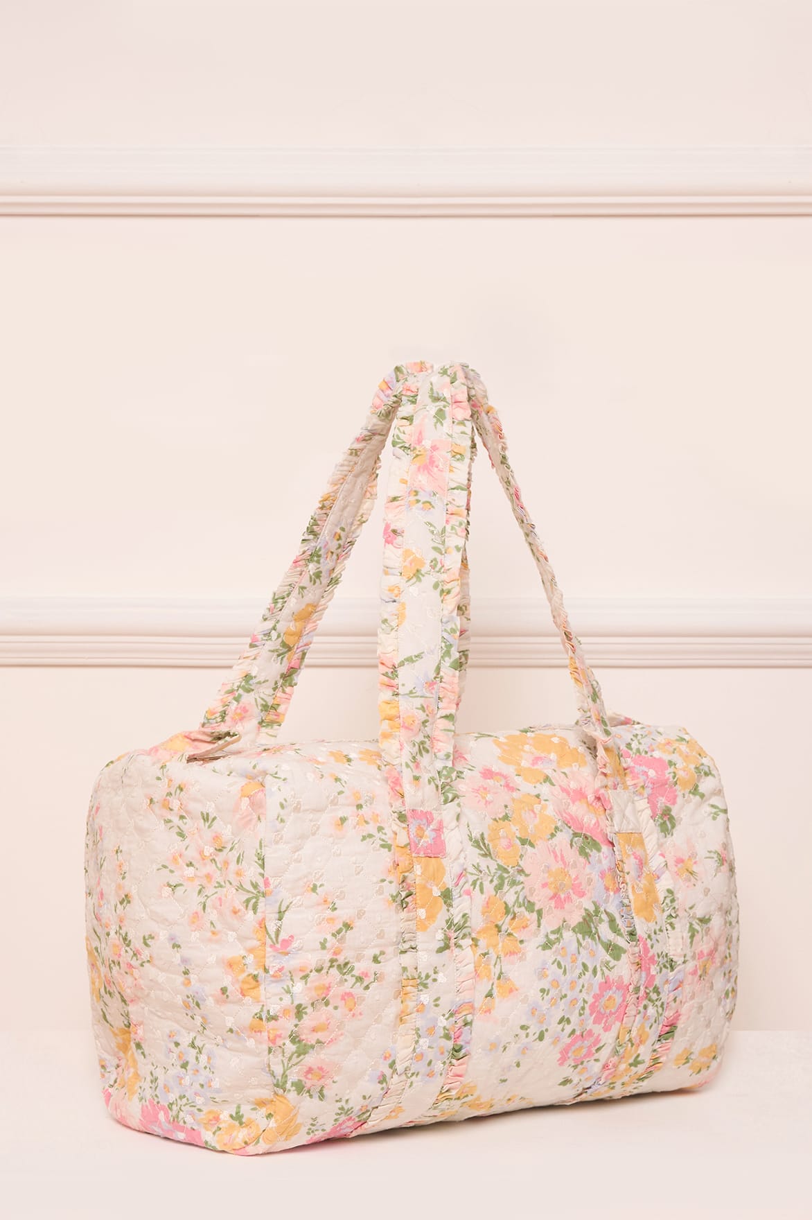 Sunrise Bloom Quilted Shoulder Bag