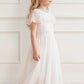 Sunrise Sequin Short Cape Kids Gown